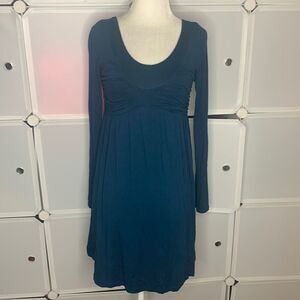 Forever 21 Teal Long Sleeve Baby Doll Dress Size Small